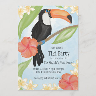 Toucan Watercolor Invitation