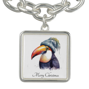 Toucan Winter Vibes, custom Bracelet
