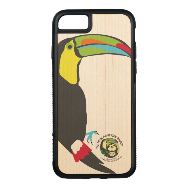 Toucan Wooden Phone Case (Back)