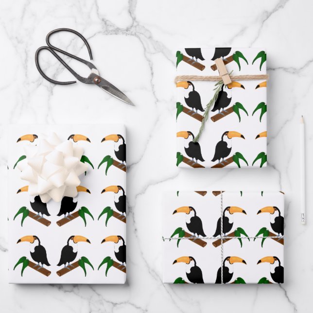 Toucan Wrapping Paper Sheets (Front)