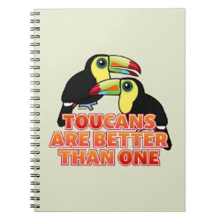 Toucans Are Better Than One Photo Notebook (6.5