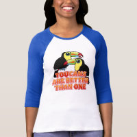Toucans Are Better Than One Ladies Raglan Fitted T-Shirt