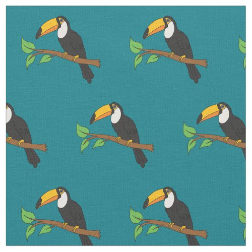 Toucans Cute Birds Fabric