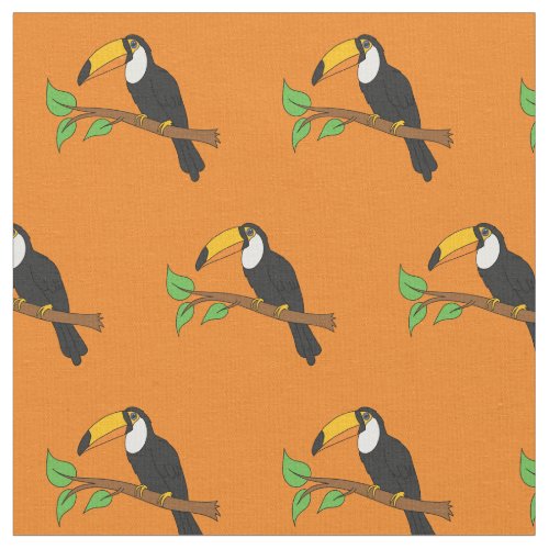 Toucans Cute Birds Fabric