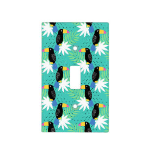 Toucans On Teal Light Switch Cover