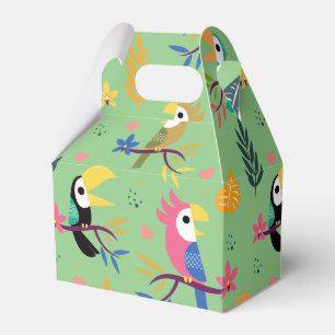 Toucans & Parrotts Favor Boxes
