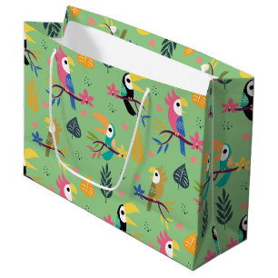 Toucans & Parrotts Large Gift Bag
