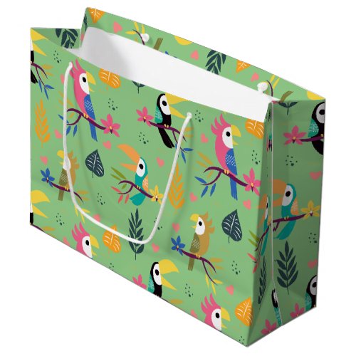 Toucans  Parrotts Large Gift Bag