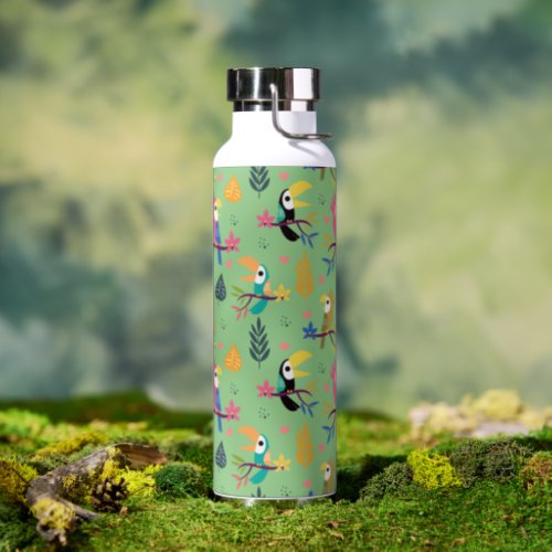 Toucans  Parrotts Water Bottle