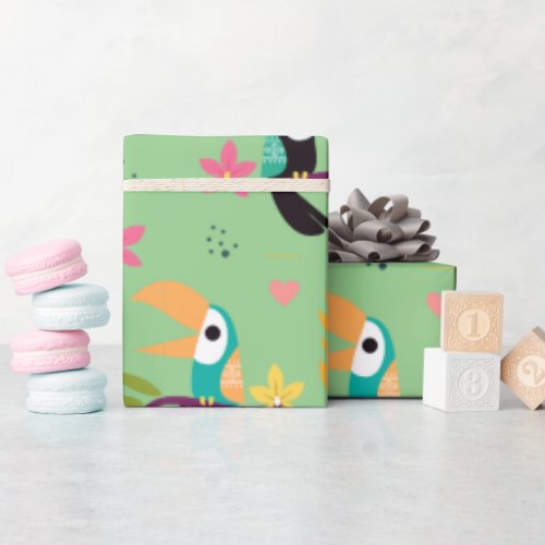 Toucans  Parrotts Wrapping Paper
