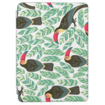 Toucans, tropical leaves, decorative pattern. iPad air cover