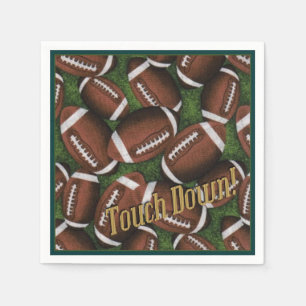 Touch Down Football Pattern Napkins