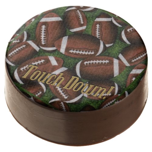 Touch Down Football Pattern Oreo Cookies