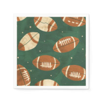 Touch Down Super Bowl football baby shower Napkins