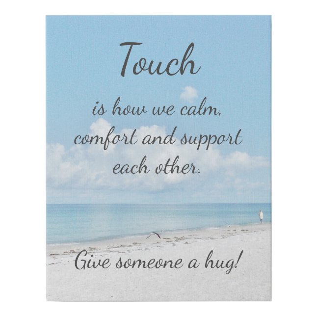 "Touch" Faux Canvas Print (Front)