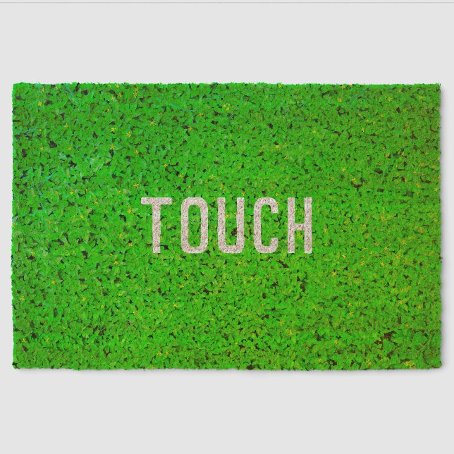 Touch Grass (Style: 1) Fiber Doormat (Front)