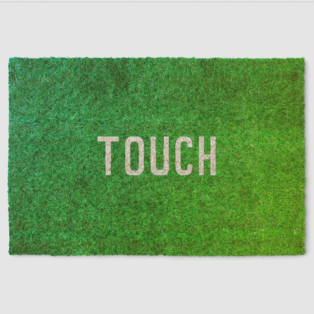 Touch Grass (Style: 2) Fiber Doormat (Front)