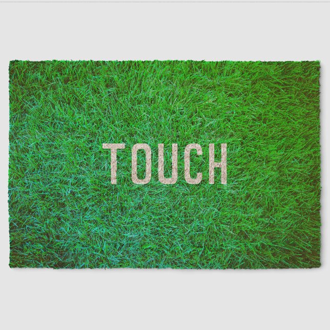 Touch Grass (Style: 3) Fiber Doormat (Front)