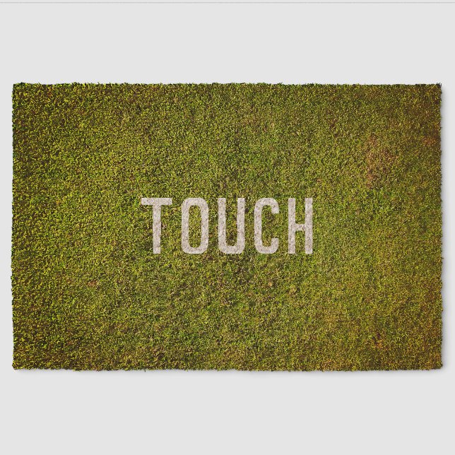 Touch Grass (Style: 4) Fiber Doormat (Front)