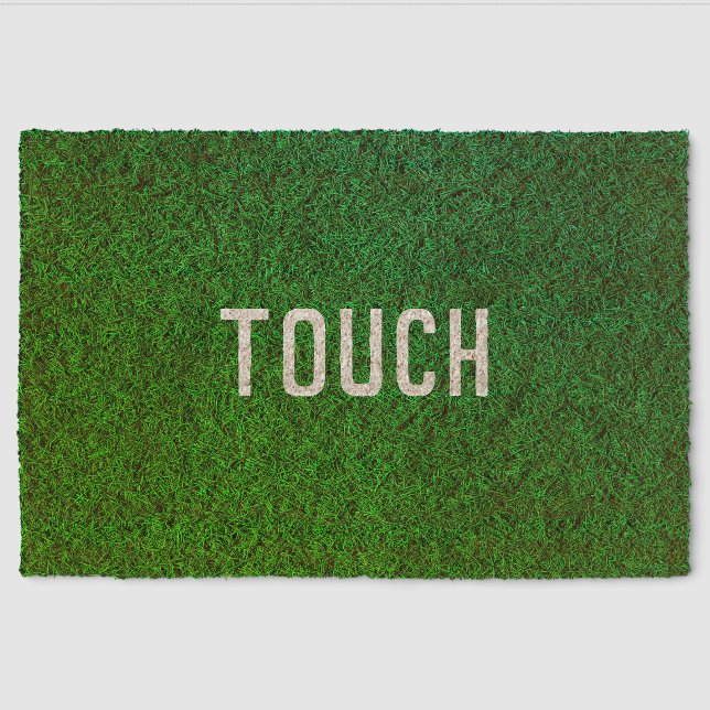Touch Grass (Style: 5) Fiber Doormat (Front)
