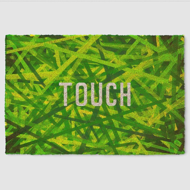 Touch Grass (Style: 7) Fiber Doormat (Front)
