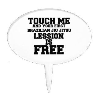 TOUCH ME AND YOUR FIRST BRAZILIAN-JIU-JITSU LESSIO CAKE TOPPER