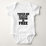 Touch Me And Your First Karate Lession Is Free Baby Bodysuit at Zazzle