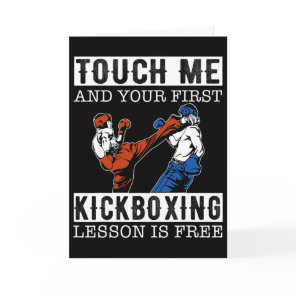 Touch Me And Your First Kickboxing Lesson Is Free  Card