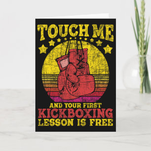 Touch Me And Your First Kickboxing Lesson Is Free  Card