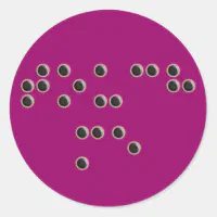 Braille Alphabet' Sticker