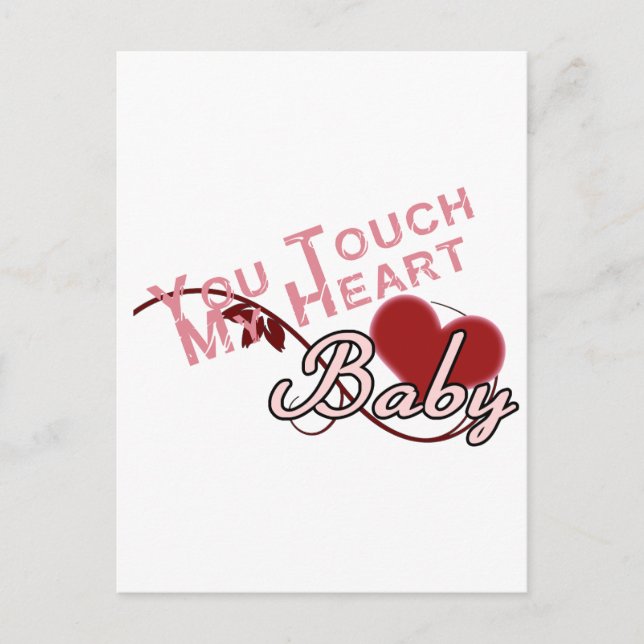 Touch - miss a Shirt Design Postcard (Front)