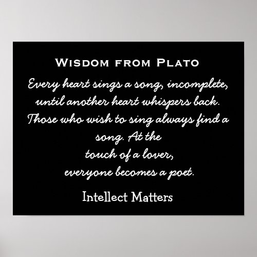 Touch of a Lover _ Plato quote _ art print