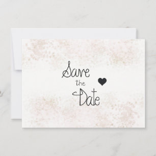Touch of Blush Minimalist Save The Date