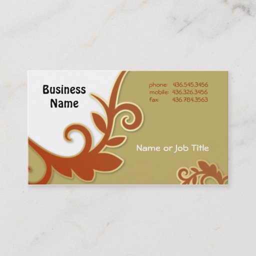 Customizable Touch of Class Business Card Templates