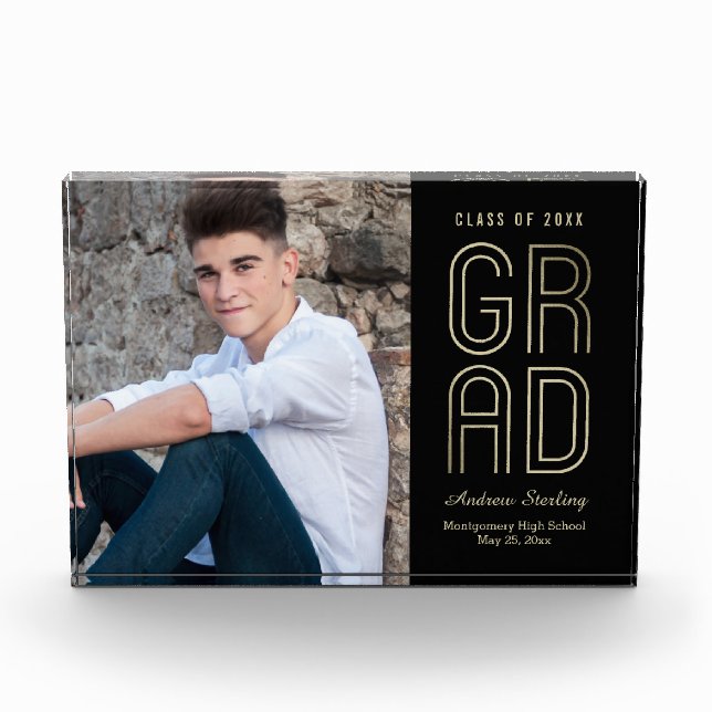 Touch of Class EDITABLE COLOR Graduation Block (Front)