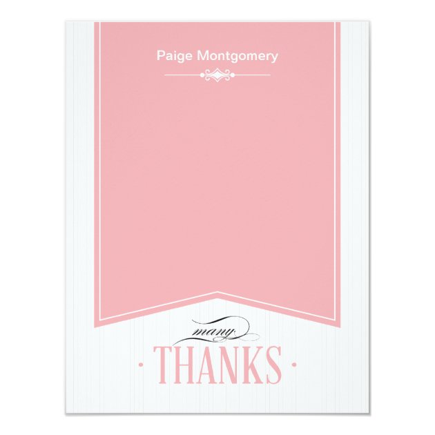Touch Of Class Graduation Thank You Note Card