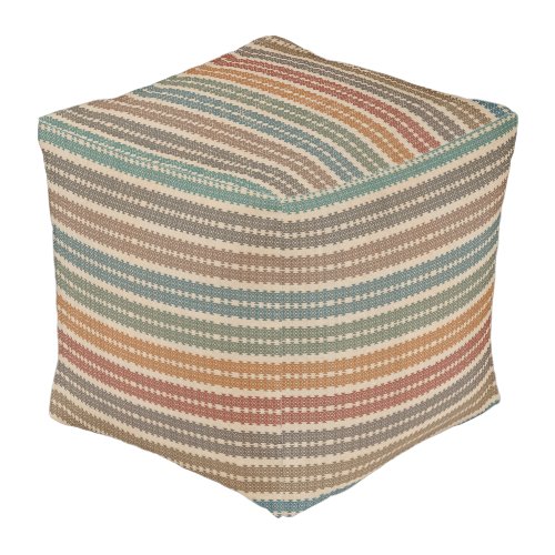 Touch of Color Geo Pattern Pouf