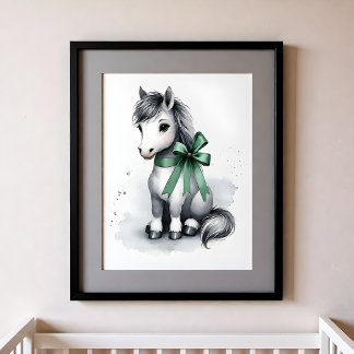 Touch of Color Nursery Farm Animals Horse Poster
