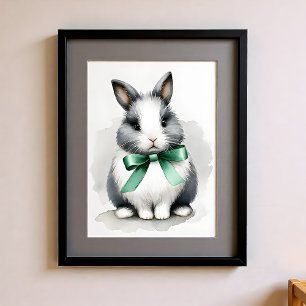 Touch of Color Nursery Farm Animals Rabbit Poster