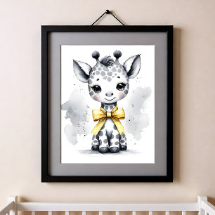Touch of Color Nursery Jungle Animals Giraffe Poster