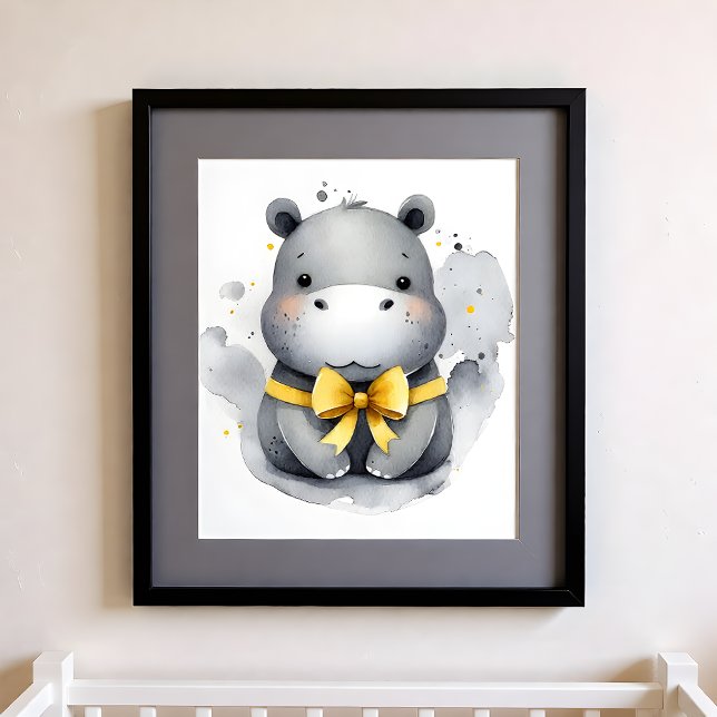 Touch of Color Nursery Jungle Animals Hippo Poster (Creator Uploaded)