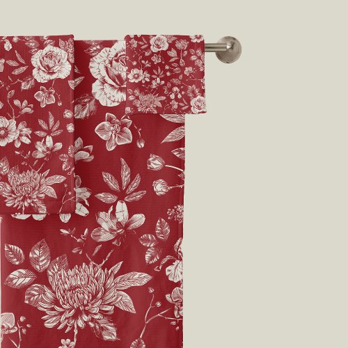 Touch of Elegance Garden Toile Bath Towel Set