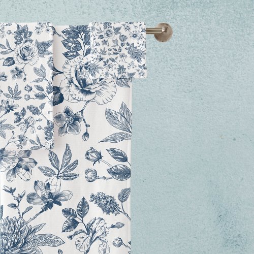 Touch of Elegance Garden Toile Bath Towel Set