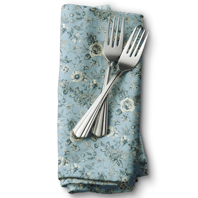 Touch of Elegance Garden Toile Cloth Napkin (Creator Uploaded)