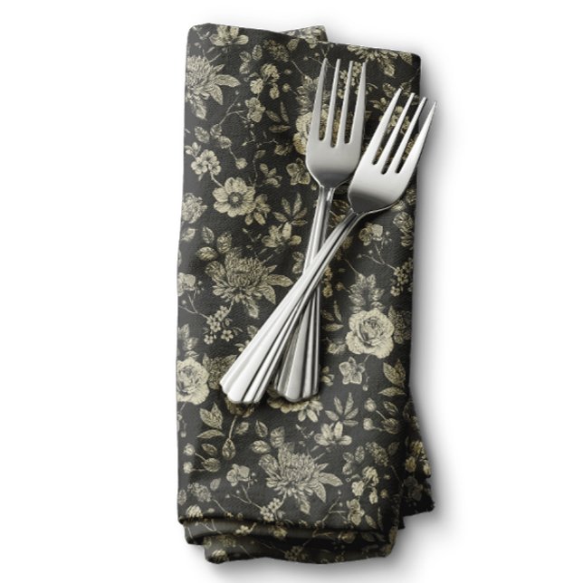 Touch of Elegance Garden Toile Cloth Napkin (Creator Uploaded)