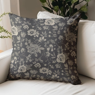 Touch of Elegance Garden Toile Throw Pillow