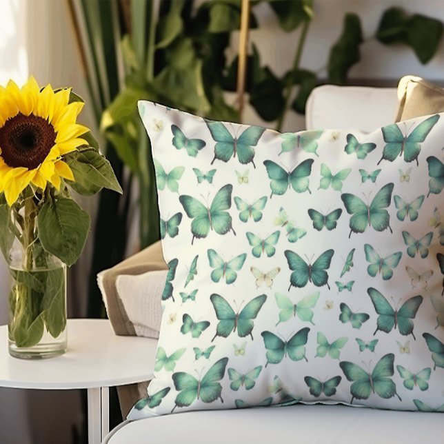 Touch of Nature Butterfly Throw Pillow (Creator Uploaded)