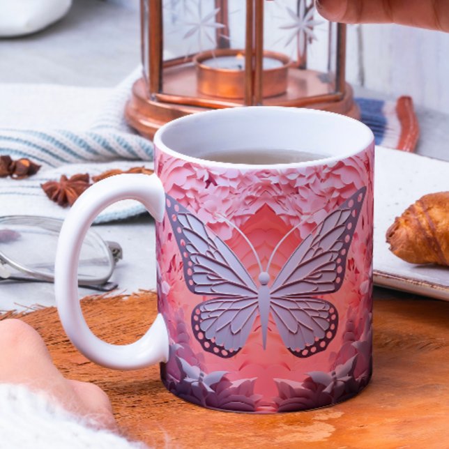 Touch of Nature in Every Sip: 3D Butterfly Mug (Creator Uploaded)