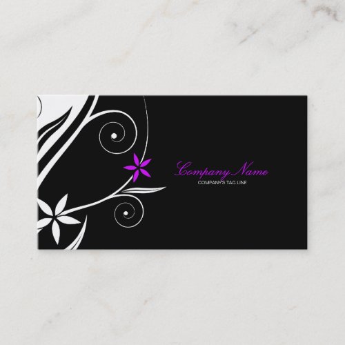 Touch of Pink Business Card Template