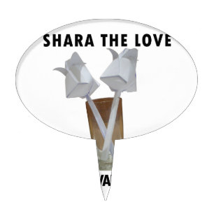 Touch of Romance: A Peaceful Valentine's Day Cake Topper